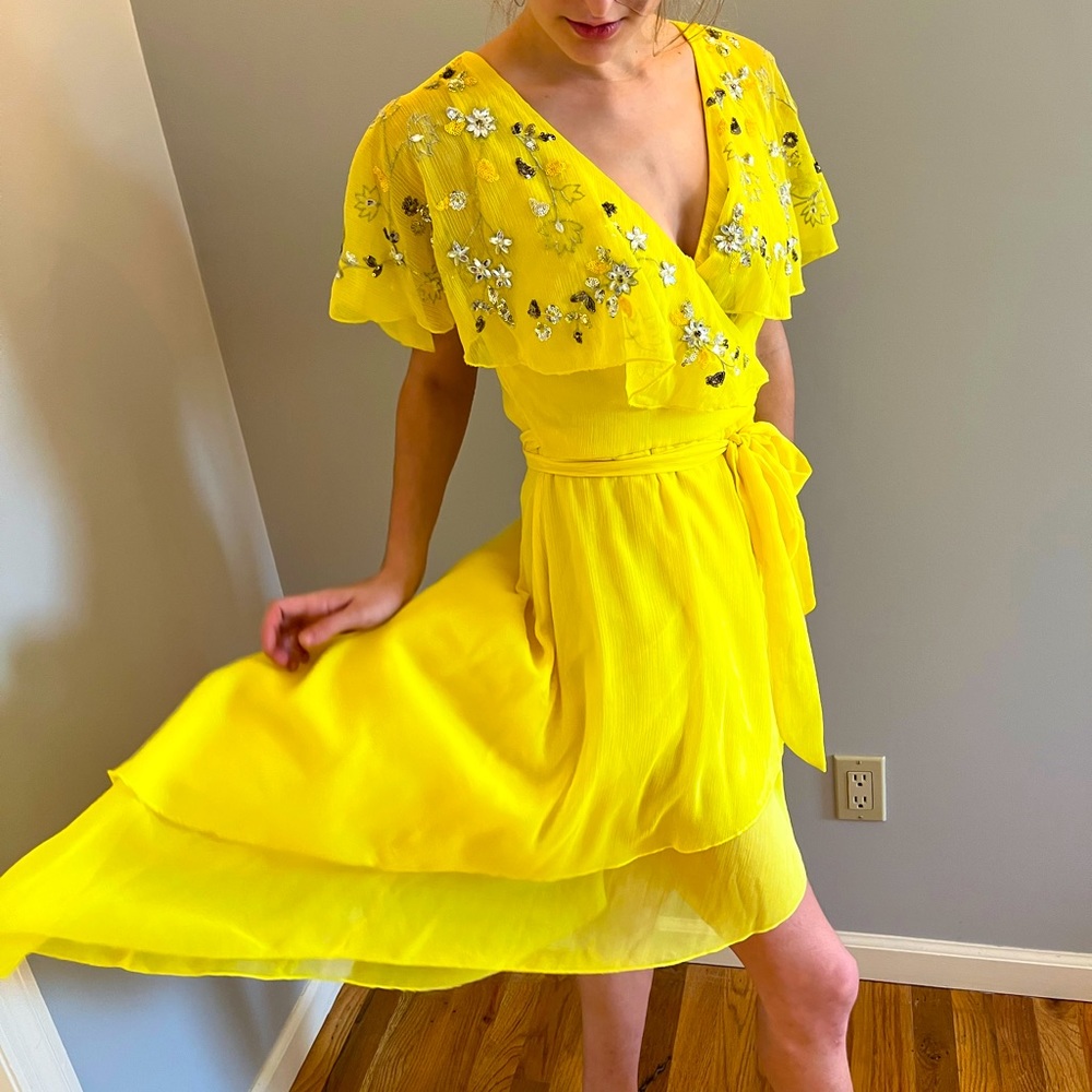 ASOS Yellow dress size 6